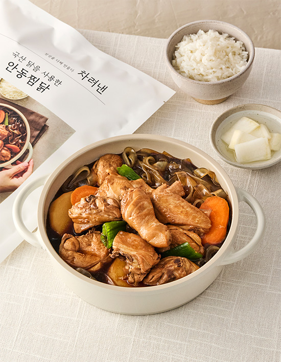 국산 닭을 사용한 안동찜닭 제품 이미지