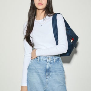 타미진스 [장원영 착용] 슬림 에센셜 립 티셔츠 T32E7TTO02TWT1YBR