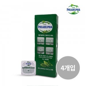 필라델피아 크림치즈 포션 허브 400g X 4개 (16.67g*96개)