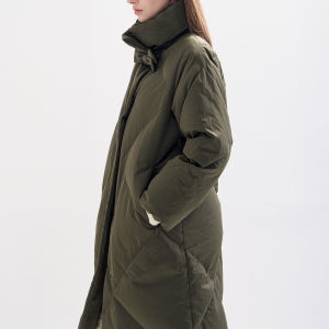 [LANVIN COLLECTION] 보우 디테일 하이넥 구스 다운 점퍼 / LC2FAQOT868W_KK