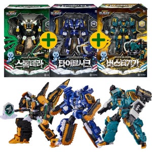 최강공룡 미니특공대 폭풍의 전사 스톰테라 타이달샤크 버스터기가 변신로봇 장난감