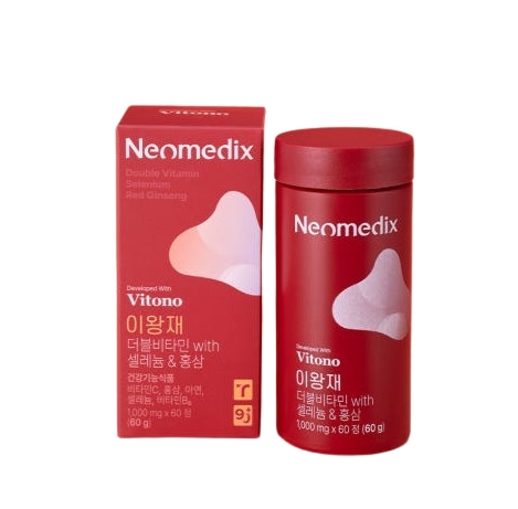 네오메딕스 이왕재 더블비타민 위드 셀레늄 &amp; 홍삼 1000mg x 60정, 2개