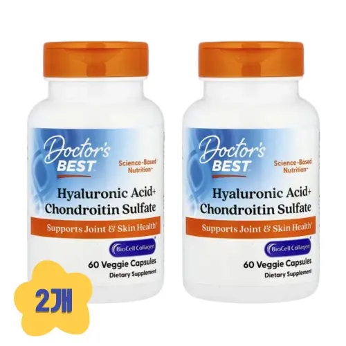(2개) 닥터스베스트 <b>히알루론산 콘드로이친 설페이트</b> 콜라겐 60베지캡슐