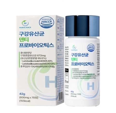 구강유산균 덴티 프로바이오틱스 600mg x 70정, 1개