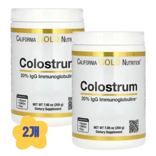 (2개) CGN 캘리포니아골드 초유 <b>콜로스트럼 파우더</b> 200g