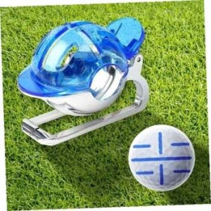 골프공라이너 클립형 골프 볼라이너+펜세트(블루) 골프공 퍼팅라인