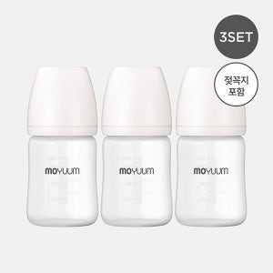 모윰 (현대Hmall) [모윰] 실리콘 코팅 유리젖병 150ml 트리플팩