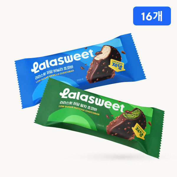 라라스윗 저당 초코바 16개, 제로 저칼로리 x 아이스크림