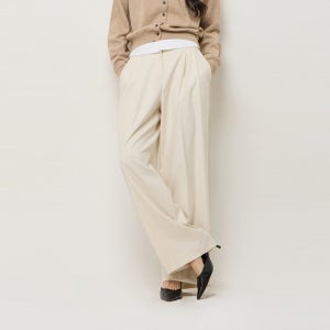 [시슬리] 아비곳 오비 배색 투턱 팬츠_SAPT36561CR