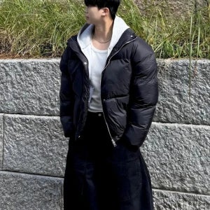 [주문폭주/당일출고] 글로시 크롭패딩 유광패딩 웰론패딩 숏패딩 점퍼 겨울 아우터 잠바