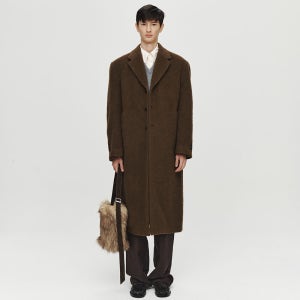[호이테] ALPACA LONG SINGLE COAT (KHAKI BROWN)