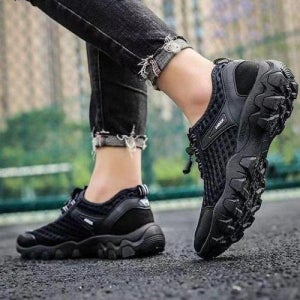 [셀러허브_여성트랜드패션]메쉬 아쿠아 경량 빠지 등산신발 트래킹화