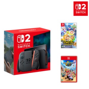 닌텐도 스위치2 본체+스위치2 마리오카트월드+스위치 슈퍼 몽키 볼 바나나 럼블