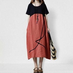 [에이치플러스몰]40대 린넨 데일리 원피스 여름 클래식 여성 하객