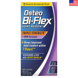 Osteo Bi-Flex 오스테오 바이 플렉스 <b>조인트 헬스</b>+<b>MSM</b> 포뮬라 80정 1병