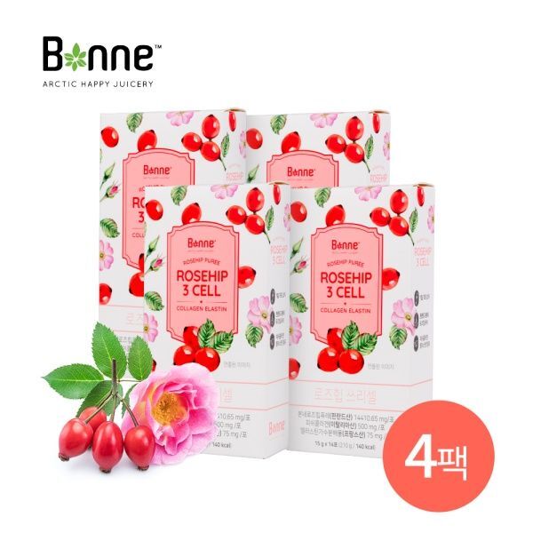 본네 본네 프리미엄 <b>로즈힙</b> 3CELL 8주(15gx14포x4팩)