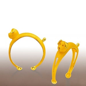 피주얼리 [피주얼리]똥강아지1 팔찌 7.5g 순금 24k 99.9 돌 팔찌 백일 돌팔찌 기념 선물용