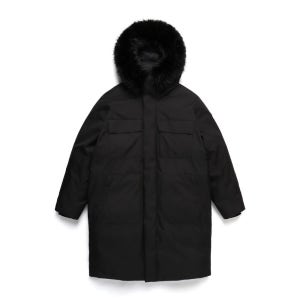 내셔널지오그래픽 남성 경량 패딩 아틀라스 롱기장 구스 다운 점퍼 블랙 자켓 아우터