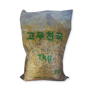 고무천국 노란고무줄 1kg X 20개 대용량 노랑고무줄 벌크 고무밴드