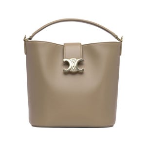 셀린느 루이즈 미디움 스무스 카프스킨 버킷백 스모크드 브라운 116613FX9 18AE 25FW 트리오페 루이지 스모크브라운 116613 FX9