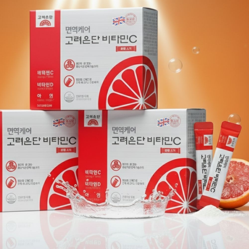 <b>고려은단</b> 면역케어 <b>고려은단</b> 비타민C 분말 스틱 60포 3박스