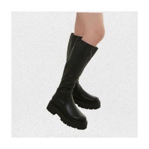 <매장정품> ALDO 알도 캐럴든-더블유씨 필로우워크 니하이 부츠 - 블랙 ADD1B082FZ001 1364177