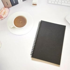 학원무선노트 트윈링 드로잉 무지노트 블랙 무지노트 수학노트 연습장 드로잉북 A4노트