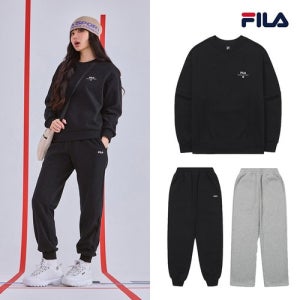 휠라 [FILA] 25FW 신상 휠라 여성 코튼 플리스 보아퍼 기모 셋업 (3종)