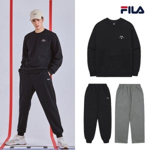 휠라 [FILA] 25FW 신상 휠라 남성 코튼 플리스 보아퍼 기모 셋업 (3종)