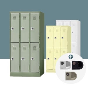 6인 철제 락카장 2단 락커룸 옷장 사물함 캐비넷