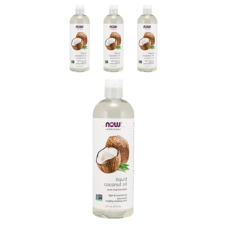 나우푸드 <b>리퀴드 코코넛 오일</b>, 473ml, 4개