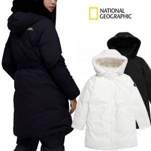 [백화점출고] 내셔널지오그래픽 여성 롱기장 퍼 구스다운 패딩 점퍼