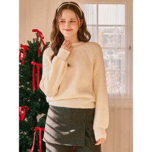 [블루레이스] 반목 퍼프소매 울니트_B5W1KT2251