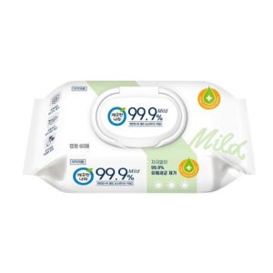 깨끗한나라 물티슈 SWT-ANT0036A클린손소독티슈 마일드캡60매 24개