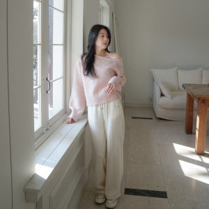 [누아르테] [6th] 루안 더블 스트링 팬츠 (아이보리)