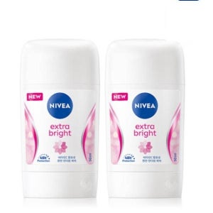 | 니베아 | 데오드란트 스틱 엑스트라 브라이트 50ml X 2개 한번에 시원상쾌하게 에어컨시트 리얼쿨링 아이스데오