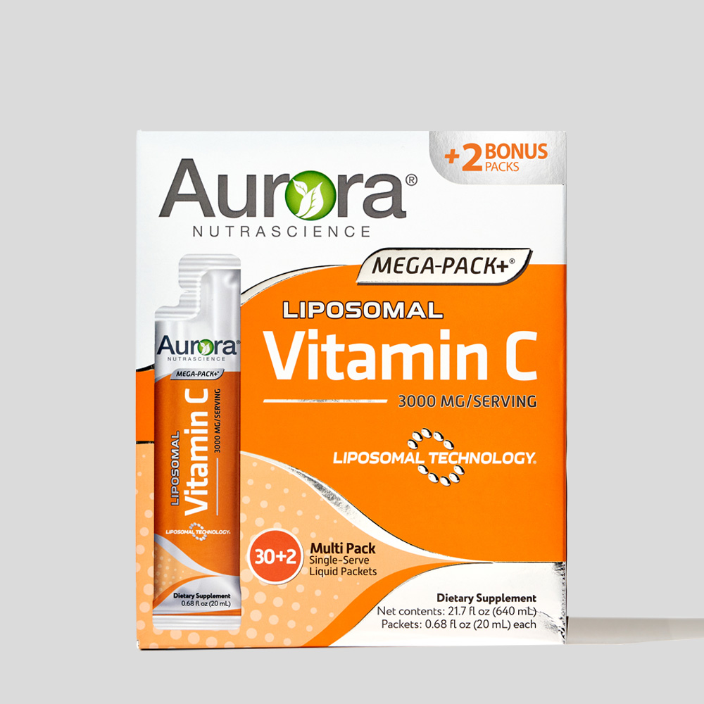 AURORA 메가 팩 플러스 <b>리포조말 비타민C</b> 20ml x 32포, 1개