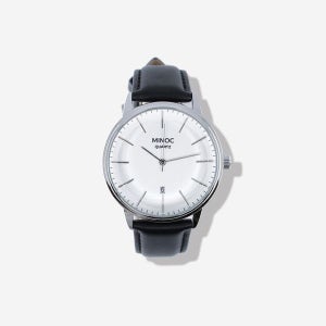 미녹 제니스 쿼츠 001 여자 클래식 가죽시계 여성 패션시계