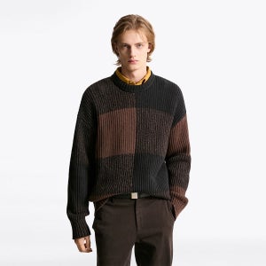 [타미힐피거] 버팔로 체크 스웨터