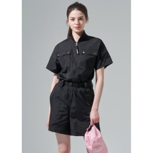 [BLUDOT] 포켓 포인트 우븐 점프수트_BK