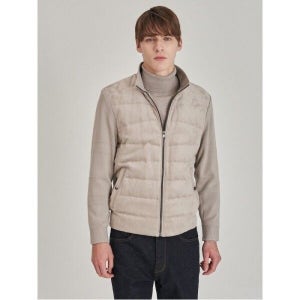 로가디스 [로가디스] 인조 스웨이드 니트소매 경량다운  베이지 (RY5938P02A)