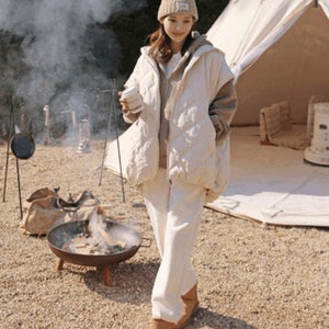 오버핏 구스 패딩 베스트