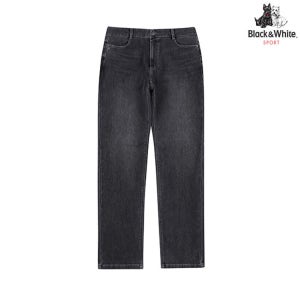 [블랙앤화이트] 남성 볼륨 자수 본딩 데님 5415GBWD_GREY