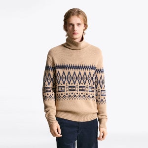 [타미힐피거] 페어아일 울 블렌드 터틀넥 스웨터