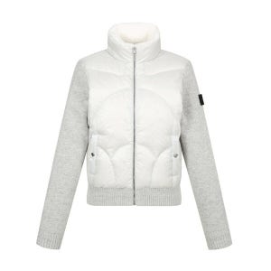 핑 PING 여성 구스 다운 집업 니트 가디건 121D4SD751 GY 골프 패딩