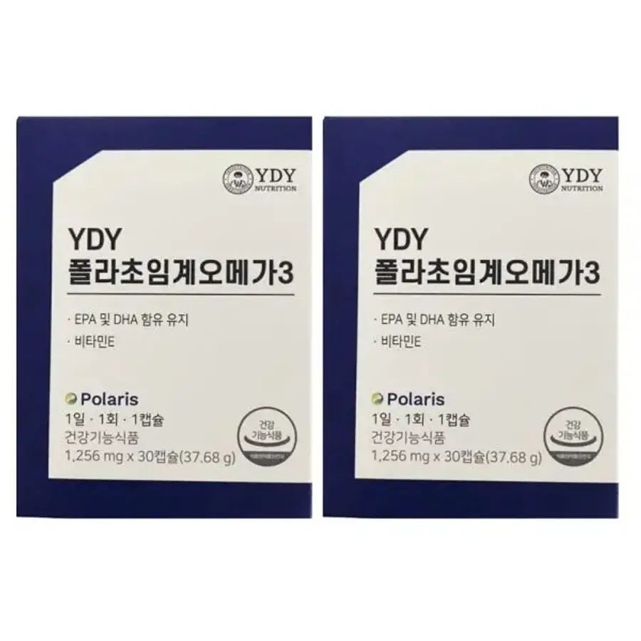<b>YDY</b> 폴라 초임계 오메가3 폴라리스 30캡슐 x 2개 2개월분