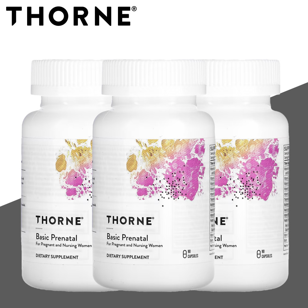 쏜리서치 <b>베이직 프리네이탈</b> 90캡슐 종합 멀티 비타민 아연 비오틴 3개