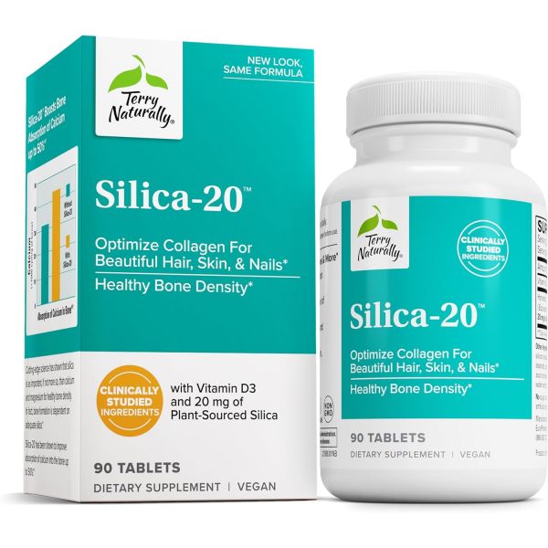 콜라겐 피부 주름 테리 <b>내추럴</b> 실리카20 모발 <b>성장</b> 손톱 골밀도 스킨<b>케어</b> 90정  1개