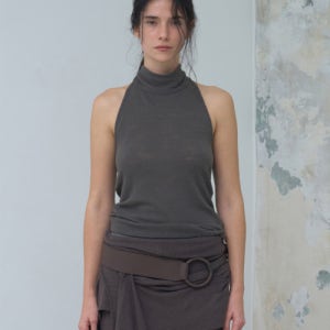 [베르소] Wool Scarf Halter-neck Top VRS25E-FWTOP001