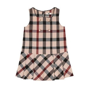 닥스키즈 키즈 하우스 체크 원피스 베이지 공주 여아옷